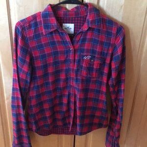 Hollister Red and Blue Flannel!